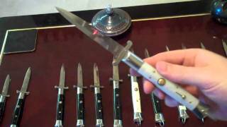 Switchblade Knife Collection Rizzuto Estileto Milano [upl. by Cleve]