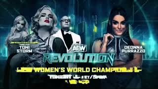 AEW Revolution 2024 Match Card [upl. by Tomi501]