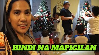 MY FAMILY SETTING UP CHRISTMAS TREE  MY BABIES GROWNUP mrstanvlog [upl. by Ennaoj]