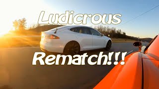 Tesla P90D vs Dodge Viper Srt10 Grudge Race  Ludicrous Rematch [upl. by Cassil]