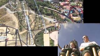 Shambhala onride and POV PortAventura [upl. by Omrellig]