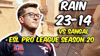 CS2 POV  FaZe rain 2314 vs Sangal Anubis  ESL Pro League Season 20 [upl. by Meakem]