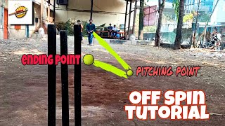 Off Spin Tutorial In Underarm Box Type Cricket [upl. by Nedrah]