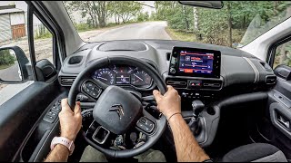 2021 Citroen Berlingo 15 102 HP  POV Test Drive 916 Joe Black [upl. by Geithner857]