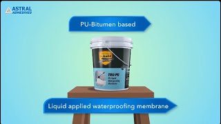 Astral Adhesives Trubuild TRU PU PU Liquid waterproofing membrane waterproofing construction [upl. by Irbmac965]