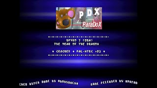 💿 PS1  Paradox  Spyro 3 Year or the Dragon USA  Crack amp PN amp 2  20001107  PDXSP3C [upl. by Kellina327]