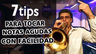 7 tips para tocar las notas agudas con facilidad en la trompeta [upl. by Hamimej]