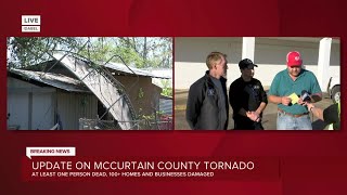 Update on McCurtain County Tornado 5pm [upl. by Durrett]