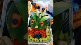 MONSTER WATERMELON fruitart halloween2022 [upl. by Cawley961]