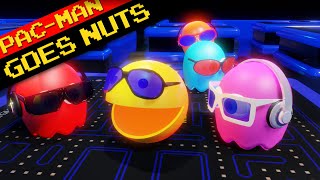 Pacman Goes Nuts  Pacman Song 2  animation pacman pacman3d gameanimation [upl. by Nalaf]