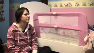 Lindam Safe and Secure Soft Bed Rail  bed time review video  ReviewGear [upl. by Coryden]