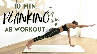 10 MIN EXPRESS AB WORKOUT  Planking Series  Core Strength amp Tone [upl. by Enial344]