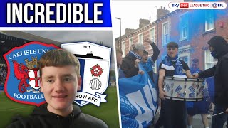 Absolute SCENES as Carlisle win the Cumbrian Derby  Carlisle vs Barrow Vlog [upl. by Adnomar]