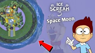 Ice scream 3 Horror Neighborhood  Space Moon  Shiva and Kanzo Gameplay [upl. by Naitsihc422]