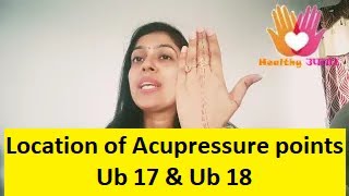 Location of Acupuncture point Ub 17 and Ub 18 [upl. by Bruis]