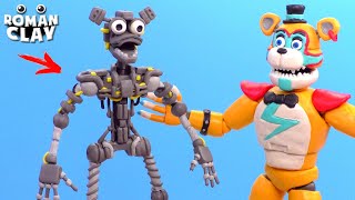 Glamrock Endoskeleton  ENDO with Clay ► FNAF Security Breach  Roman Clay Tutorial [upl. by Kiker3]