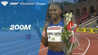 Dina AsherSmith dominates the womens 200m field in Stockholm  IAAF Diamond League 2019 [upl. by Gorey887]