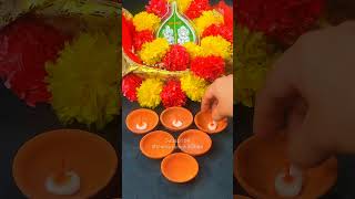 Homemade Glittery Wax Diya diya diyart diyadecoration diwalilights diwalispecial diwalidecor [upl. by Antonietta]