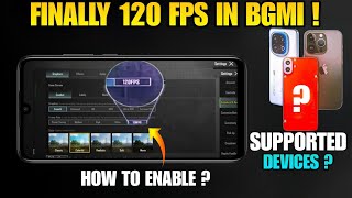 ✅ bgmi 120 fps supported devices list bgmi 120 fps not showing bgmi 35 update 120 fps not showing [upl. by Akemej4]