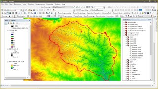 Watershed Delineation ArcGIS  Watershed Delineation Using DEM  How to Create Watershed Boundary [upl. by Assyral198]