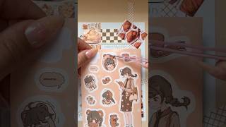 Kawaii Stickers Journal with me  IMMERSIVE ASMR asmr aesthetic journal stationery kawaii diy [upl. by Acinorev464]