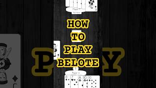 How to play Belote shorts cardgametutorial [upl. by Dnilazor]