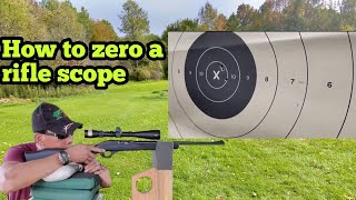 How to zero a rifle scope [upl. by Aciraj]