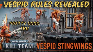 Vespid Stingwing Kill Team RULES REVEALED [upl. by Shantha956]