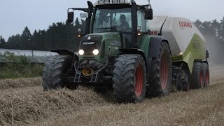 Fendt 936 Vario  Krone BIGPACK amp Fendt 818 Vario  Claas QUADRANT  Stroh pressen  Lu Walser [upl. by Aes]