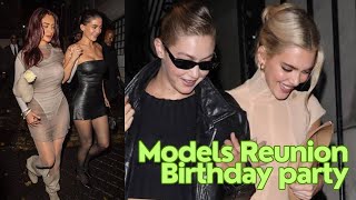 Kylie and Kendall Jenner partying with Gigi Hadid at rosalias Paris starstudded birthday bash [upl. by Atinram]