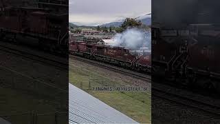 7 engines Revelstoke BC [upl. by Amjan35]