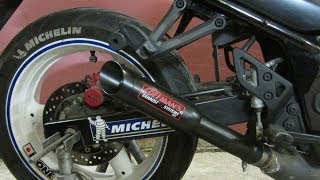 1Suzuki GSX650F coffman shorty exhaust with dbkiller [upl. by Chapen]