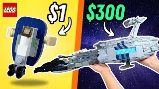 1 vs 300 LEGO Star Wars Spaceship [upl. by Landes]