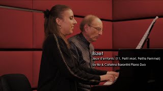 Bizet  Jeux denfants 11 Petit Mari Petite Femme Ilio amp Caterina Barontini Piano Duo [upl. by Flori153]