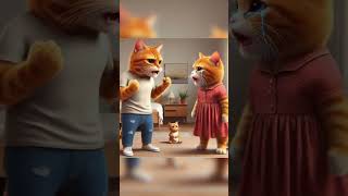 couple cat cat catcute catlover cats catvideos lyrics kucing [upl. by Yetak]