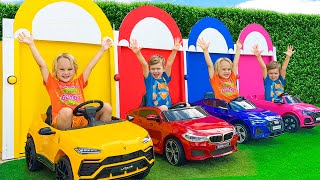 Car Garage Adventure with Chris  Learn colors for kids [upl. by Ausoj]