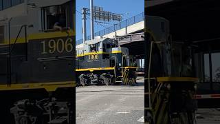 Canton Switcher crossing the road csx railroad railway railfanning shorts [upl. by Kam]