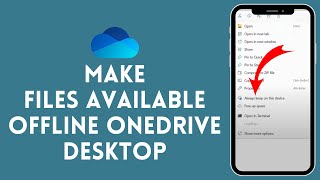 How to Make Files Available Offline on OneDrive Desktop 2024  OneDrive Tutorial [upl. by Irahk]