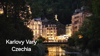 Karlovy Vary Czech Republic in the evening September 6 2024 [upl. by Foley]