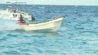 Dominican Rep parking boat on the beach [upl. by Castillo]