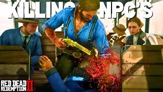 I Killed an NPC in EVERY WAY POSSIBLE in Red Dead Redemption 2 [upl. by Osnola941]