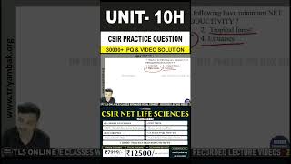 CSIR NET LIFE SCIENCES Practice Question  Unit 10 Ecological Principles  Topic H Biogeography [upl. by Notyalk]