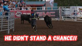 RUNNING WITH THE BULLS AT STRATHMORE STAMPEDE [upl. by Kurys]