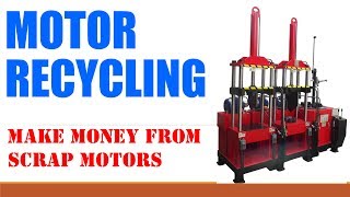 Motor stator cutting machine MW 808II visit wwwrecyclemccom [upl. by Neih]