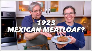 1923 Chili Meat Loaf Recipe  Old Cookbook Show [upl. by Clava]