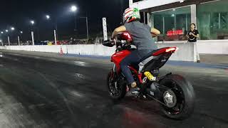 Ducati Hypermotard drag 11387 sec [upl. by Ylas]