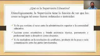 ¿Qué es la Supervisión Educativa [upl. by Ver]