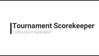 Tournament Scorekeeper [upl. by Modla]