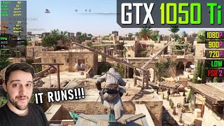 GTX 1050 Ti  Assassins Creed Mirage [upl. by Eerb]