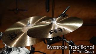 Meinl Cymbals B17TC Byzance 17quot Traditional Thin Crash Cymbal [upl. by Imorej]